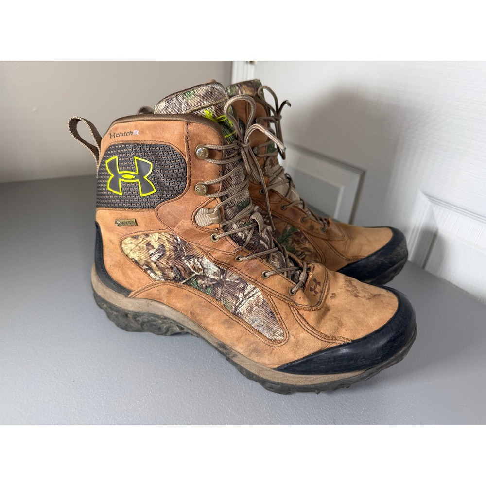 Under Armour ClutchFit Gore-Tex Hunting Boots Camo Brown Mens 12 1250113-946